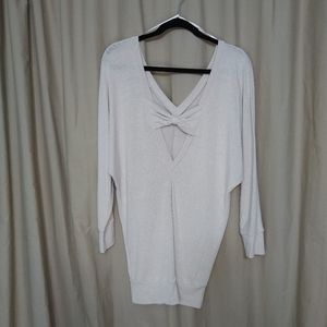 Pins and Needles oatmeal bow back tu…